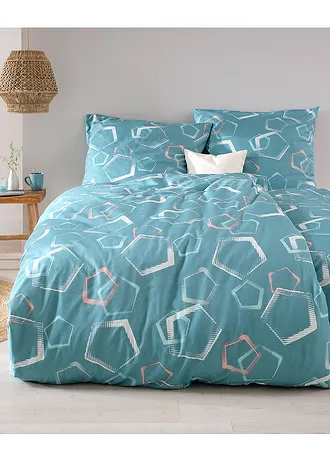 Dekbedovertrek in een katoenmix • salie • bonprix online shop