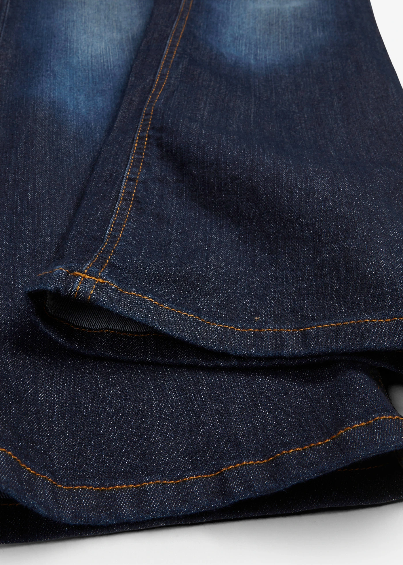 Jeansy  ze stretchem o kroju bootcut, mid waist • granatowy used • sklep bonprix