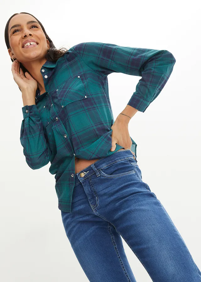 7/8 jeans, comfort stretch • blauw used • product-page.page-title-suffix