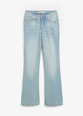 Bootcut stretch jeans, mid waist