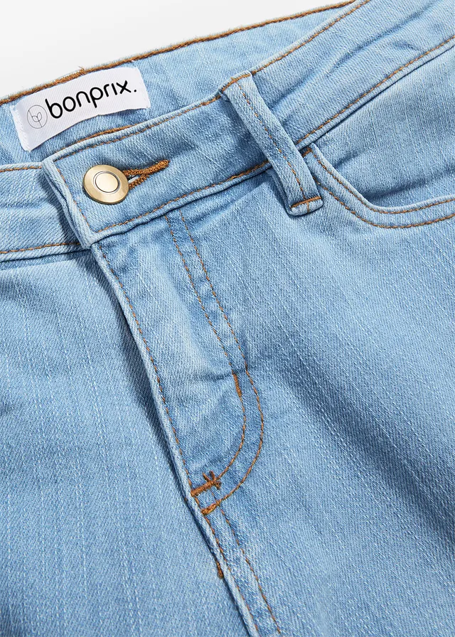 Jean skinny taille mi-haute, extensible • bleu clair used • product-page.page-title-suffix