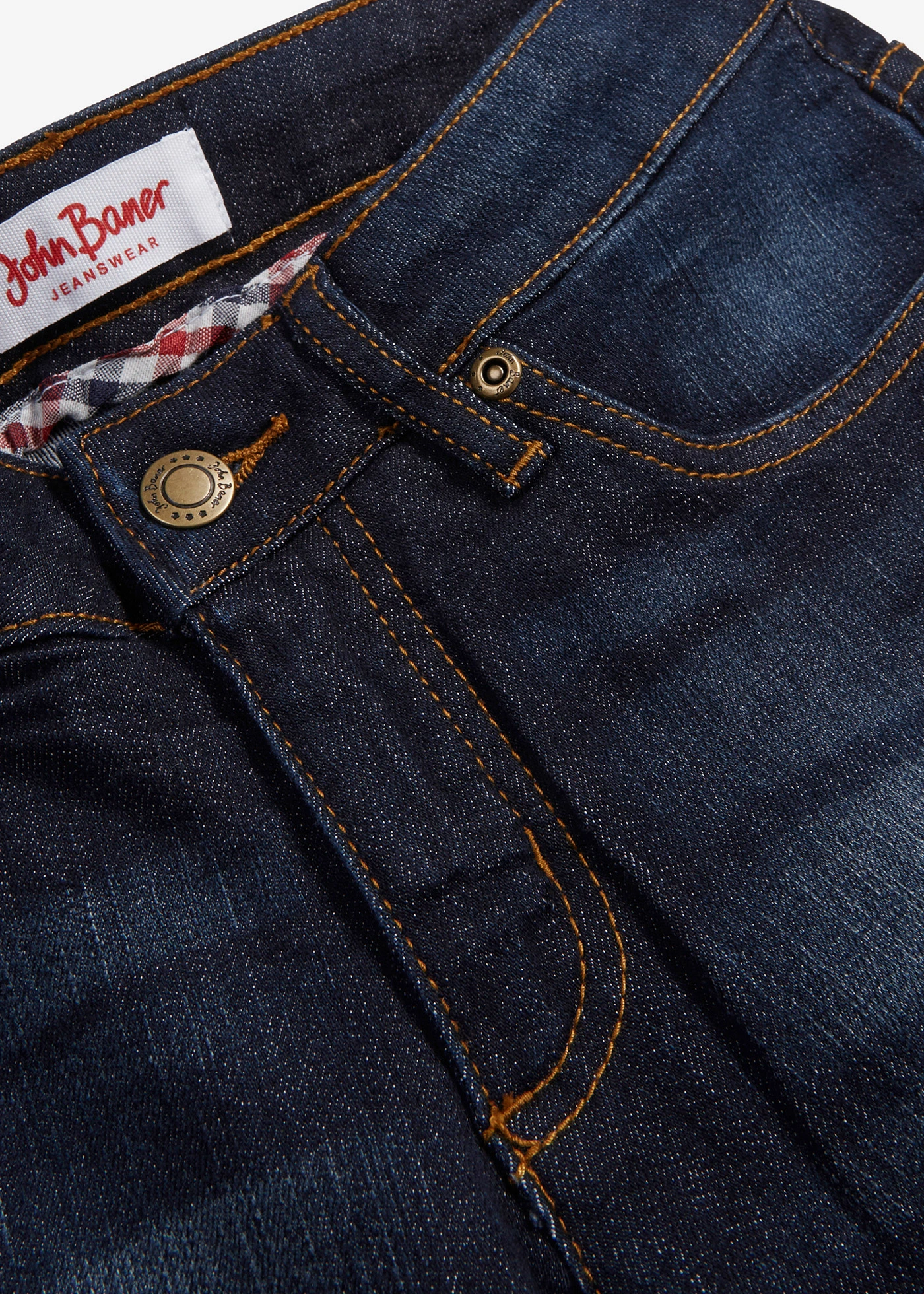 Skinny stretch jeans mid waist • donkerblauw used • bonprix online shop