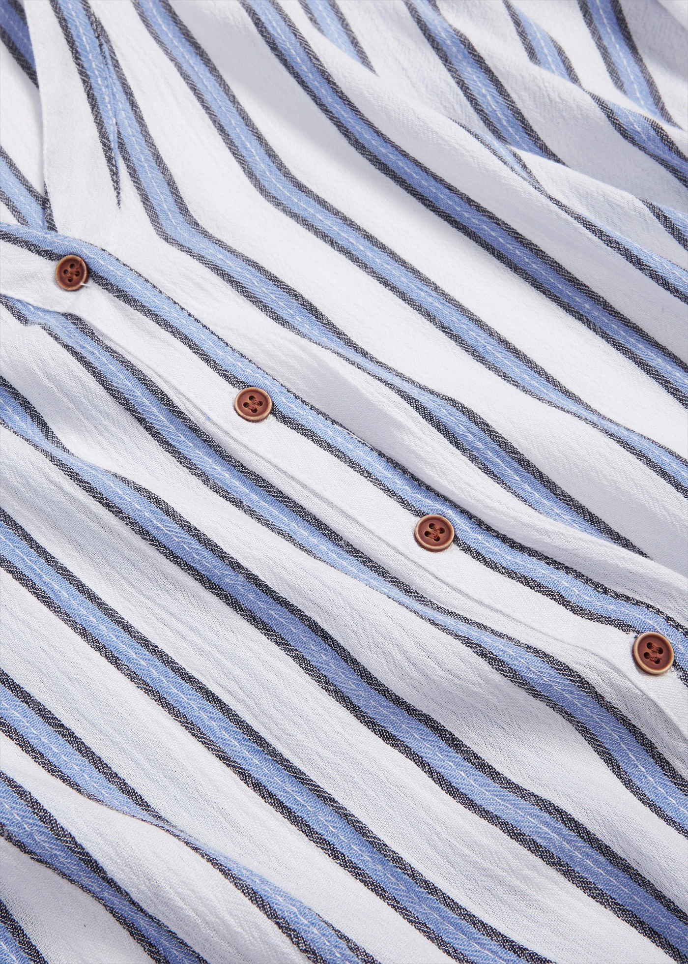 Chemisier fluide en crépon de viscose • bleu rayé • Boutique bonprix