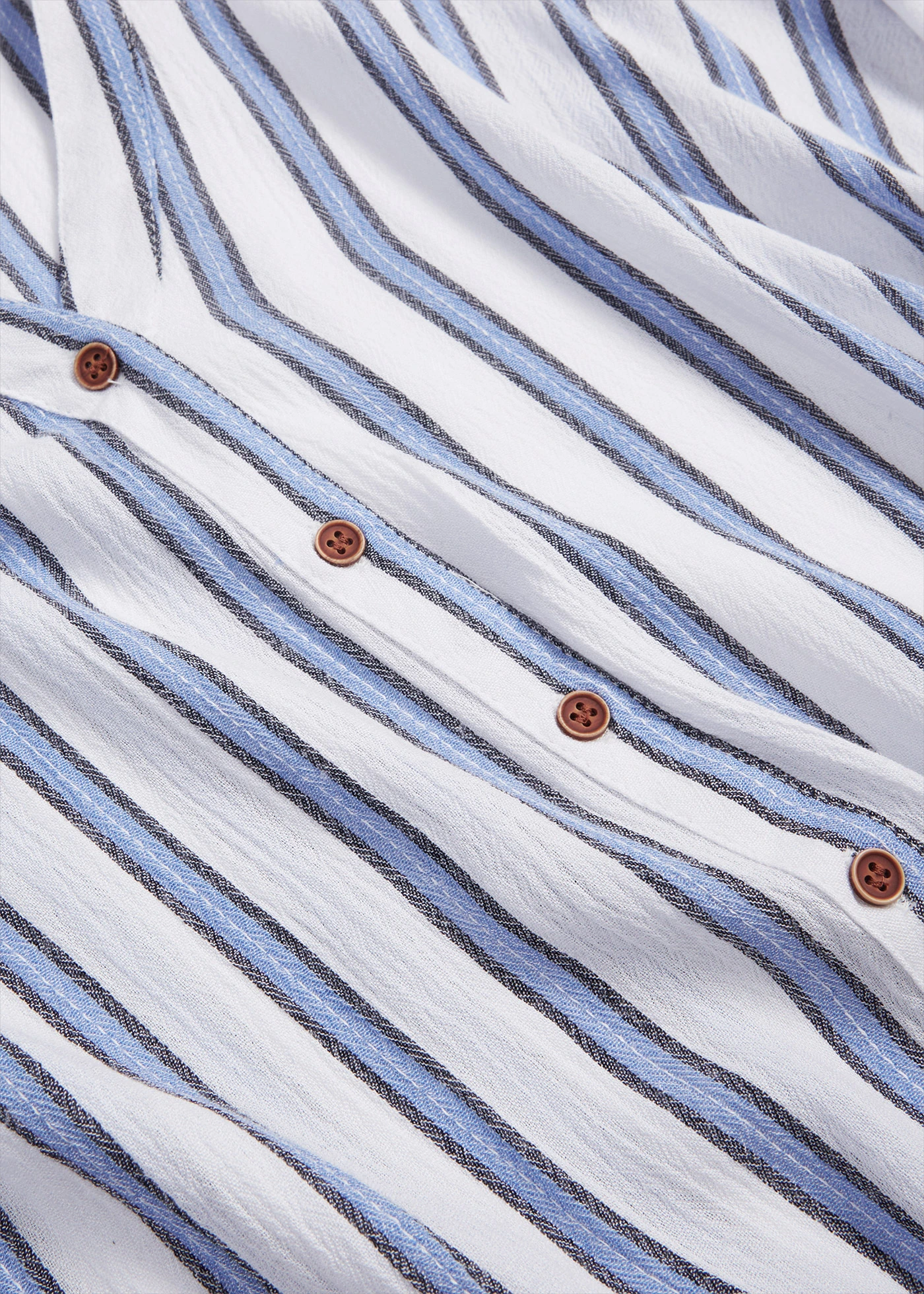 Crinkle blouse van soepele viscose • blauw gestreept • bonprix online shop