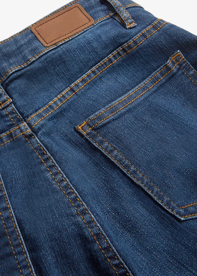 Jean bootcut taille mi-haute, extensible • bleu foncé used • product-page.page-title-suffix