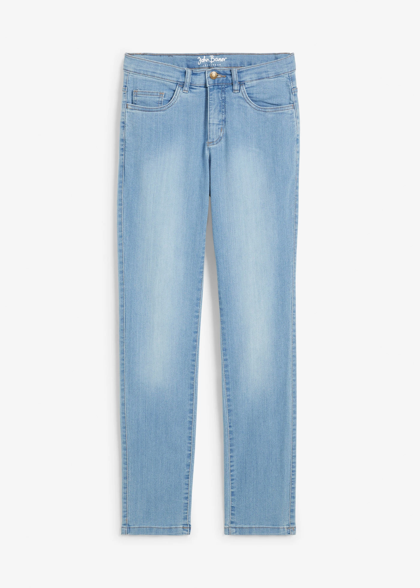 Dżinsy ze stretchem Straight, mid waist • cena 84,99 zł