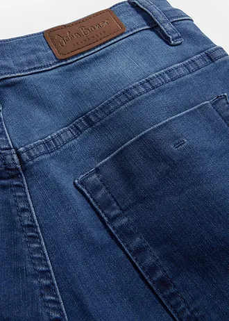 Stahovací džíny, Slim Fit, High Waist • modrá used • bonprix obchod