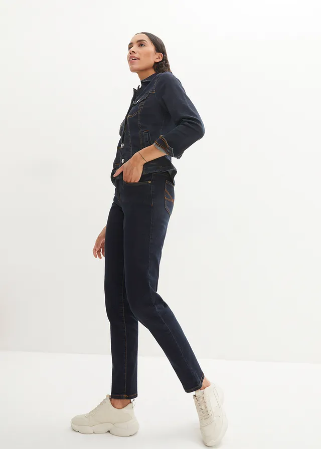 Jean Mom taille mi-haute, long • bleu foncé • product-page.page-title-suffix