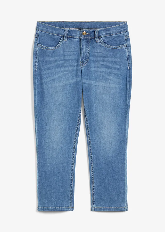 7/8 jeans, comfort stretch, Kleur: lichtblauw used