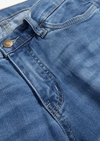 Dżinsy 7/8 "komfort-stretch" • jasnoniebieski "used" • sklep bonprix