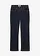 Mid waist stretch jeans, straight, Kleur: donkerblauw denim