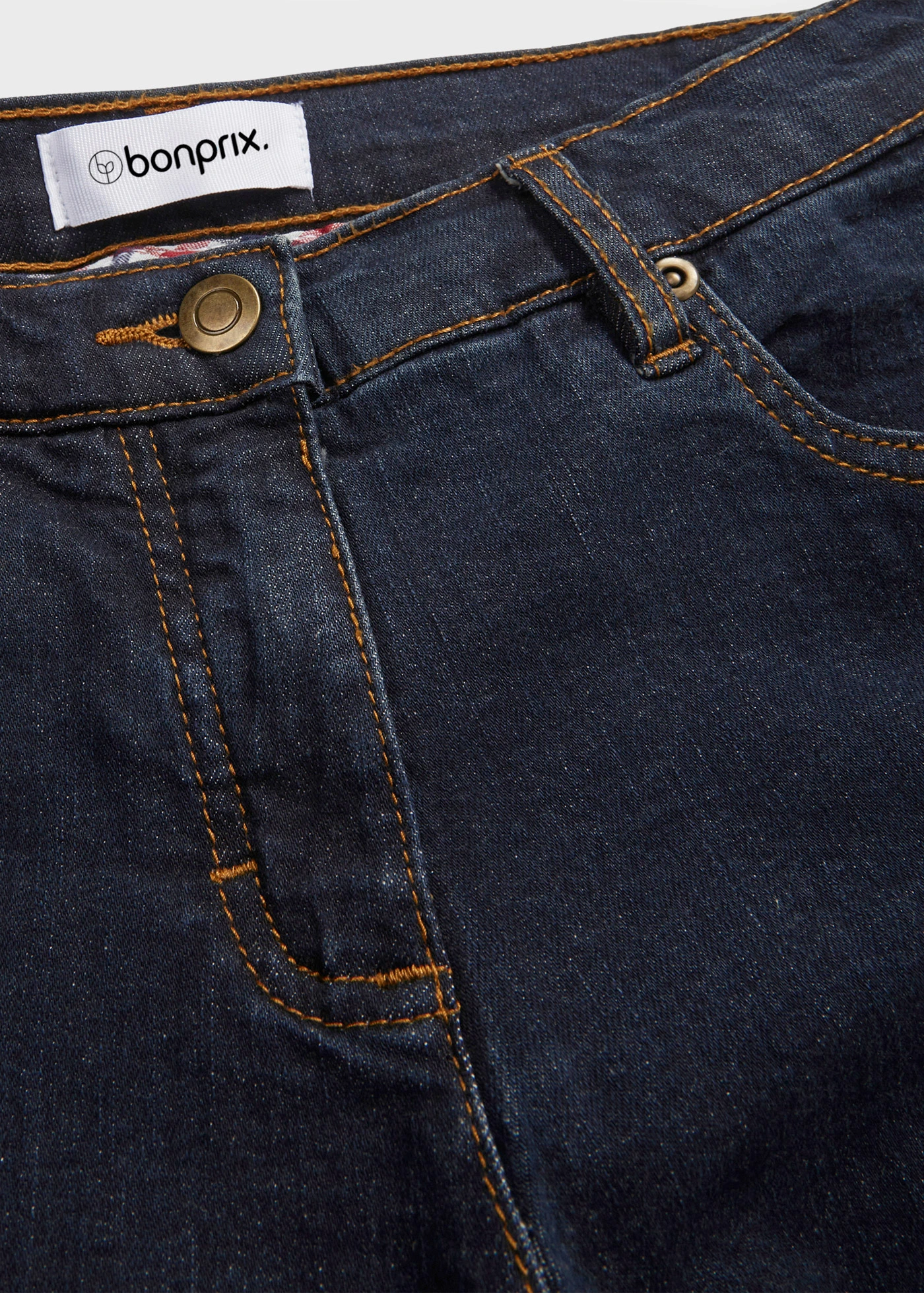 Strečové džíny Straight, Mid Waist • tmavě modrá • bonprix obchod