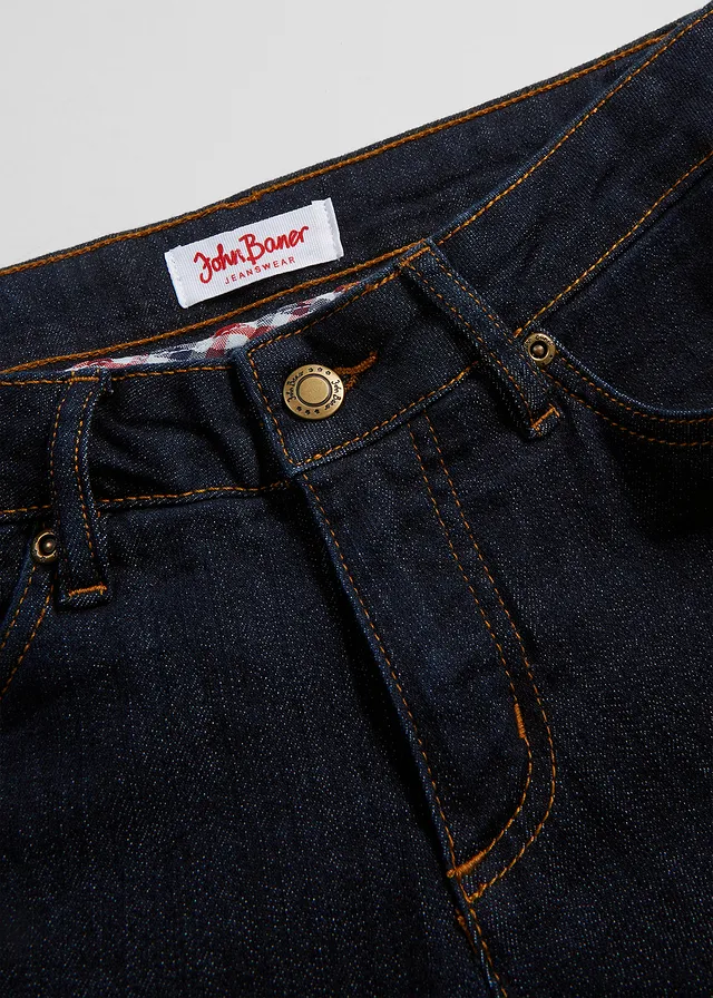 Skinny stretch jeans mid waist • donkerblauw • product-page.page-title-suffix