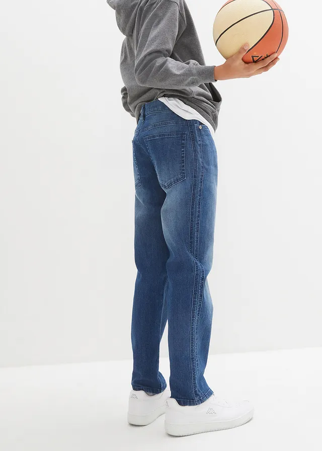 Jean extensible, ample et droit • bleu denim • product-page.page-title-suffix