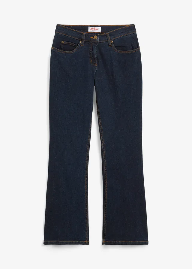 Bootcut stretch jeans, high waist