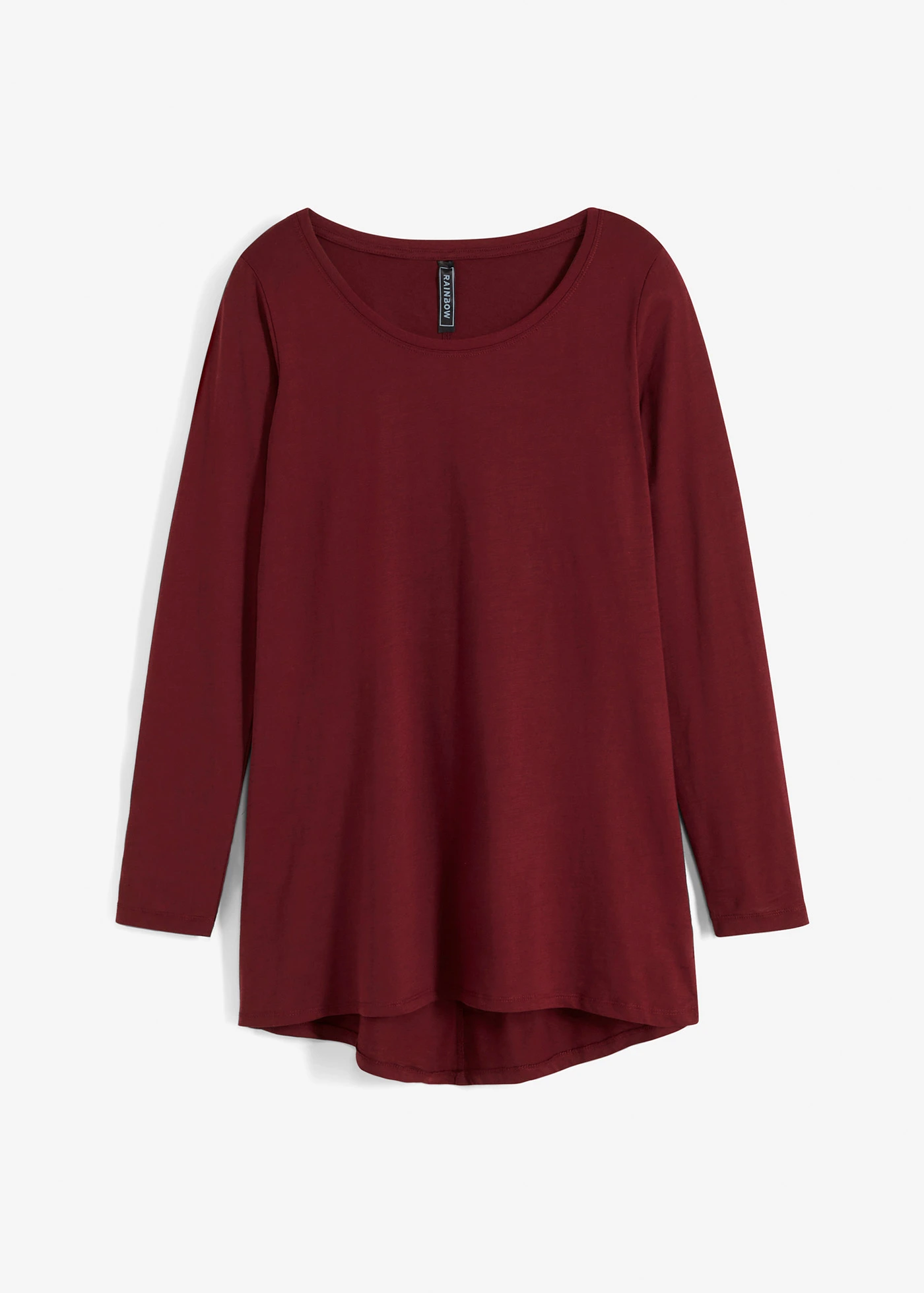 T-shirt manches en léger jersey flammé • rouge érable • Boutique bonprix