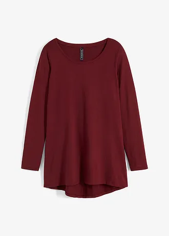 Bluză cu mâneci lungi din jerse • roșu arțar • magazin bonprix