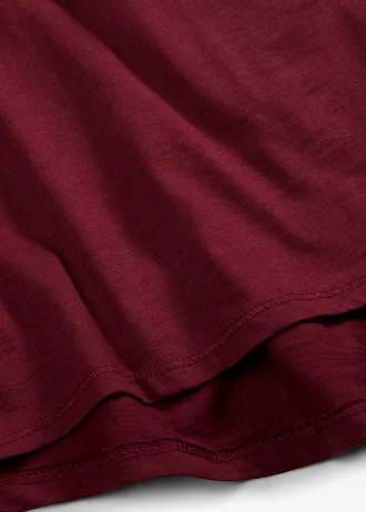 Longsleeve van licht slubjersey materiaal • esdoornrood • bonprix online shop