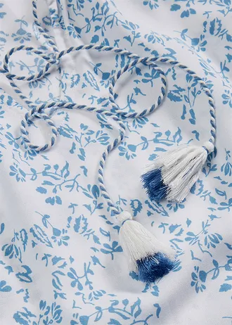 Maxi jurk van soepele viscose • wit-zwart grafische print plus size • bonprix online shop