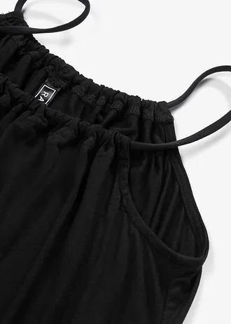 Jersey jurk van viscose • zwart • bonprix online shop