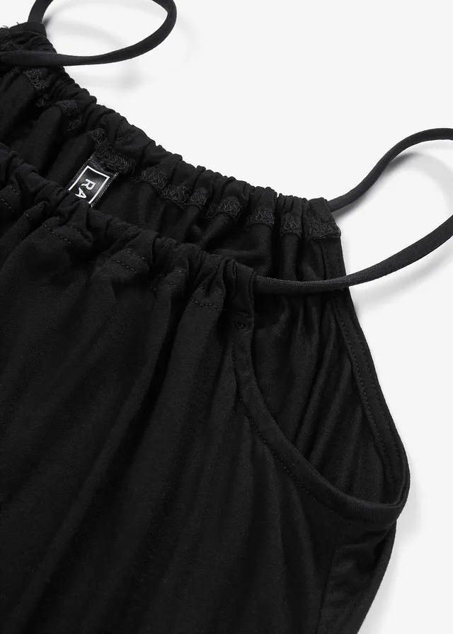 Robe fluide en jersey viscose extensible • noir • product-page.page-title-suffix