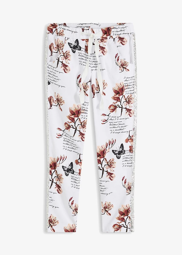 Pantalon en twill de coton extensible