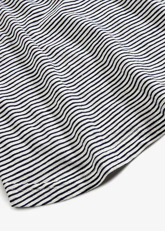 Top s knoflíkovou lištou na zádech • modro-bílé proužky • bonprix obchod