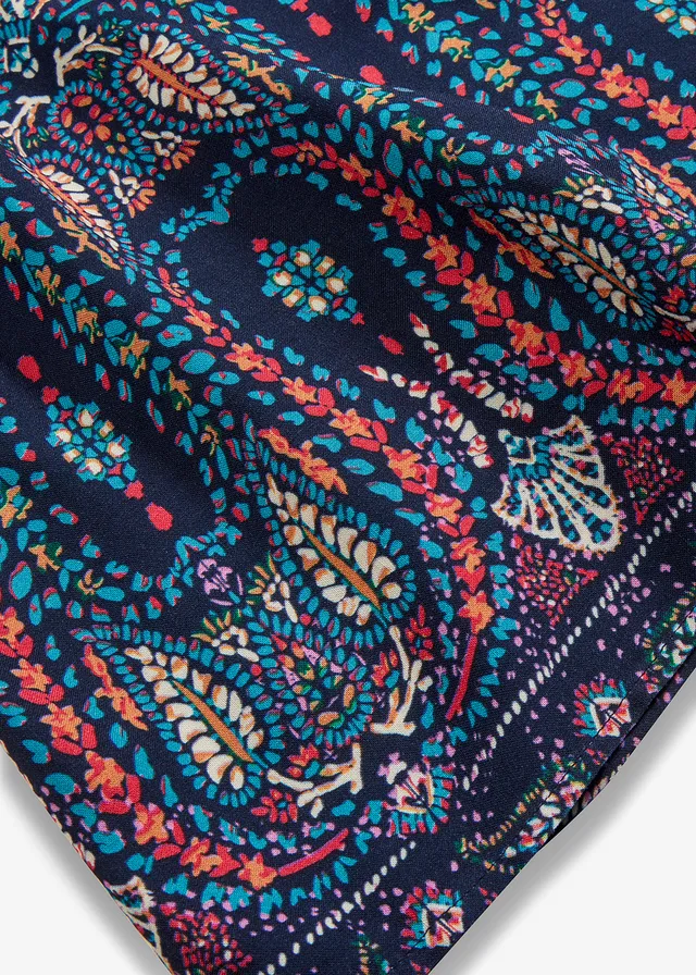 Jurk van soepele viscose • donkerblauw grafische print • bonprix online shop
