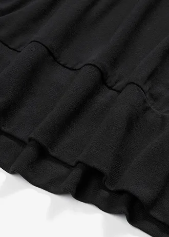 Oversized shirt van soepelvallend viscose • zwart • bonprix online shop