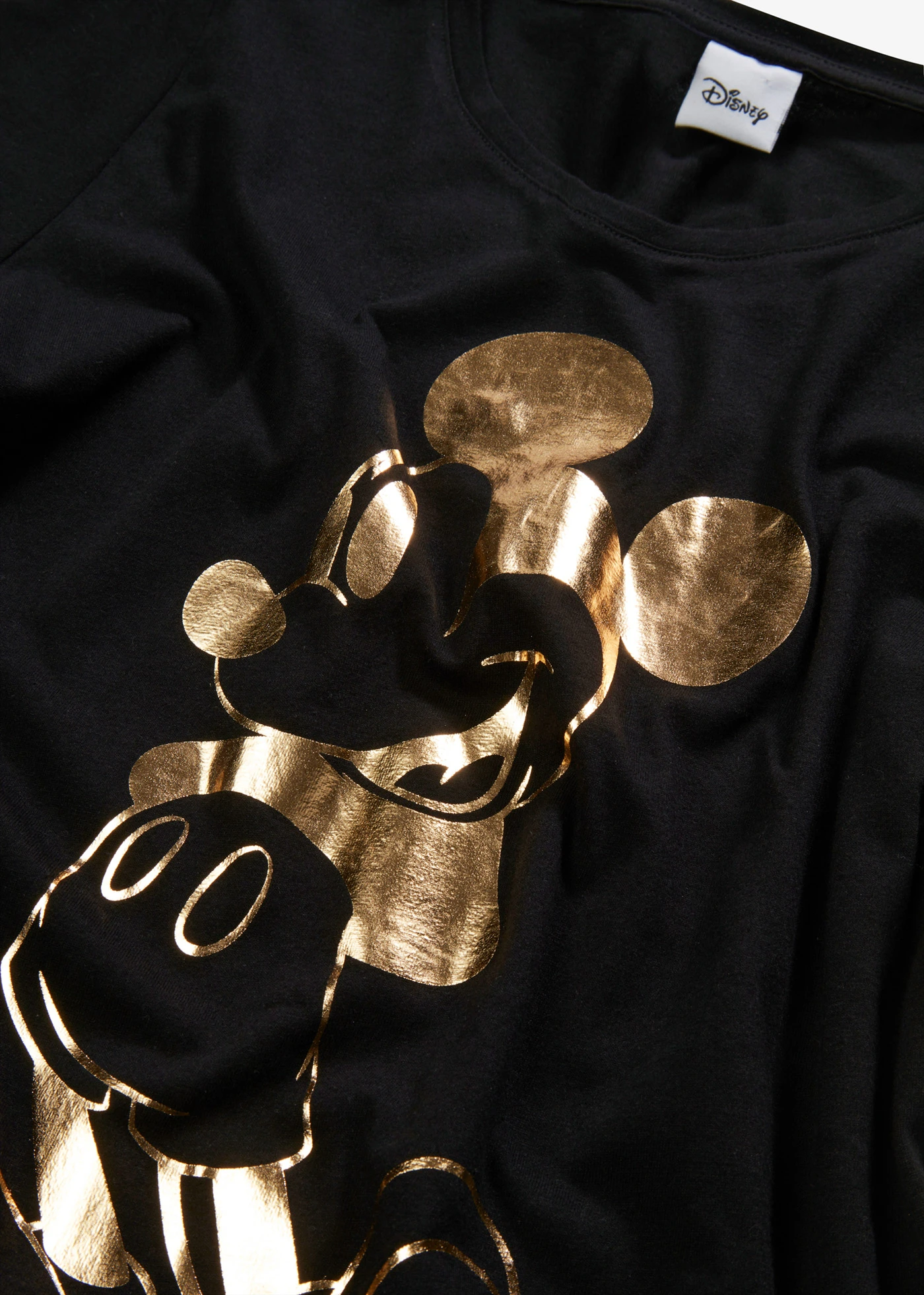 T-shirt à imprimé Mickey • noir-doré • Boutique bonprix