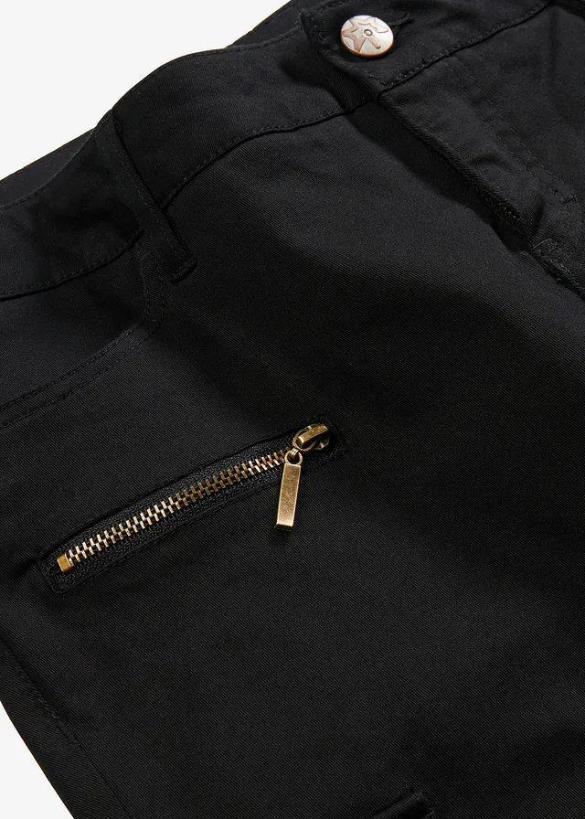 Pantalon cargo en coton extensible • noir • product-page.page-title-suffix