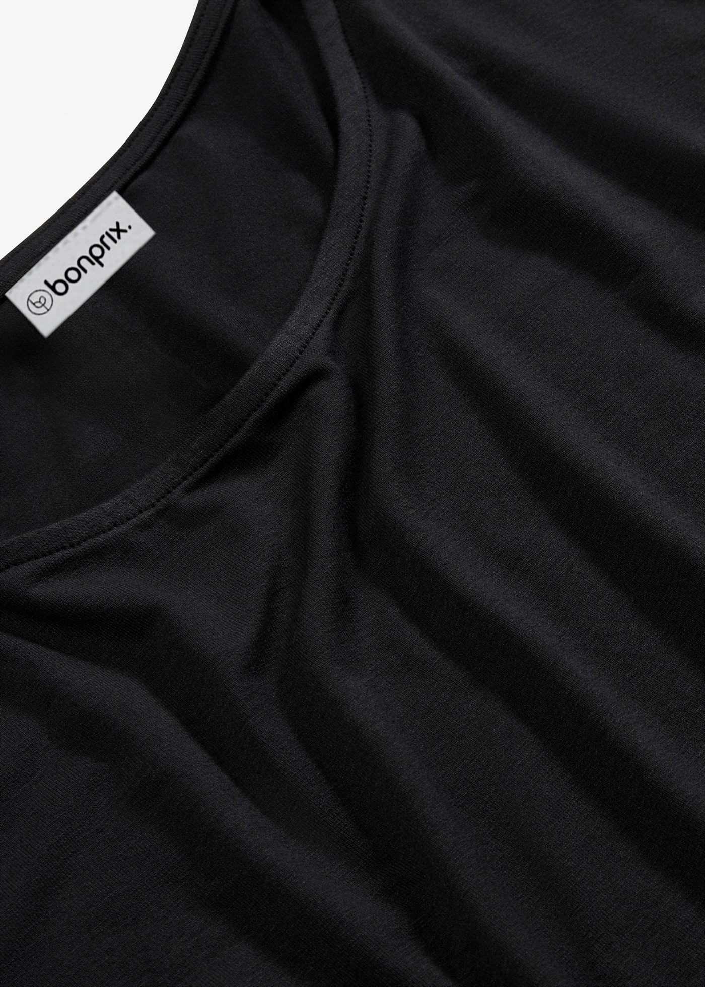 Tričko z viskózové směsi • černá • bonprix obchod