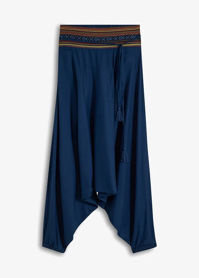 Pantaloni tip șalvari din viscoză fluidă