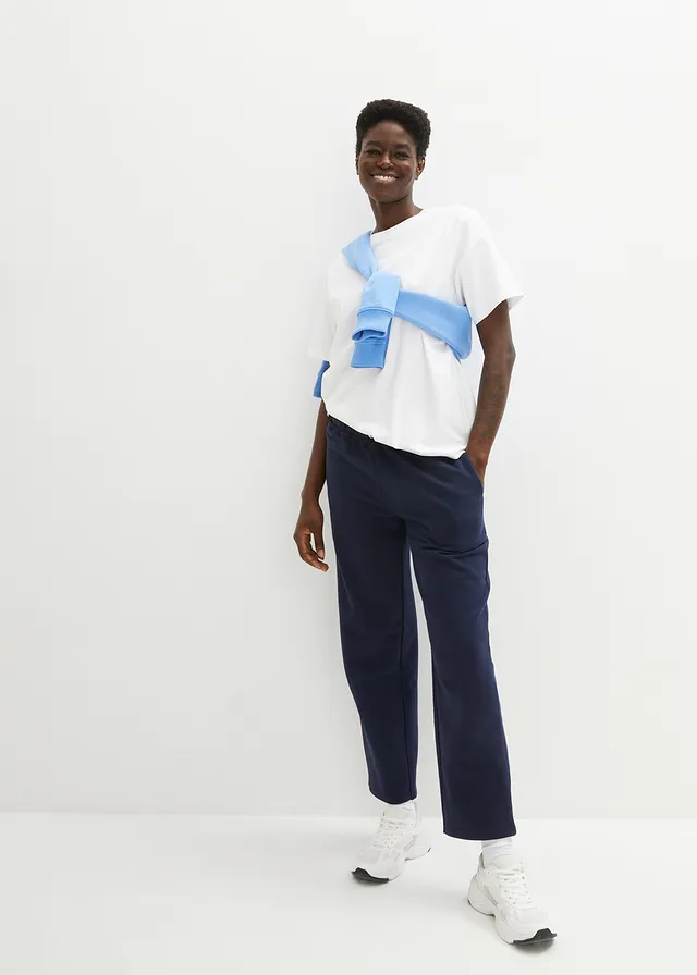 Oversized shirt van biologisch katoen, Kleur: wit