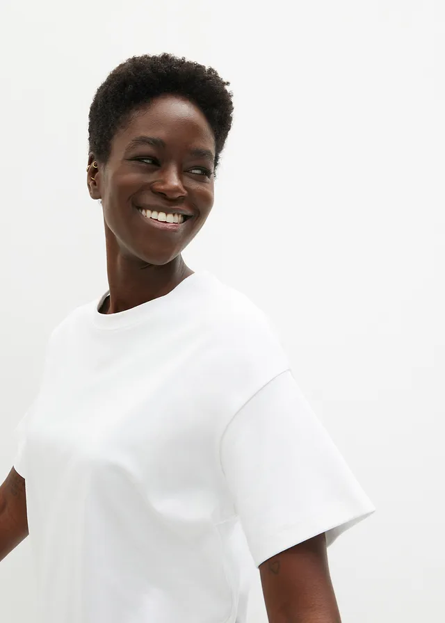 T-shirt oversize en coton épais • blanc • product-page.page-title-suffix