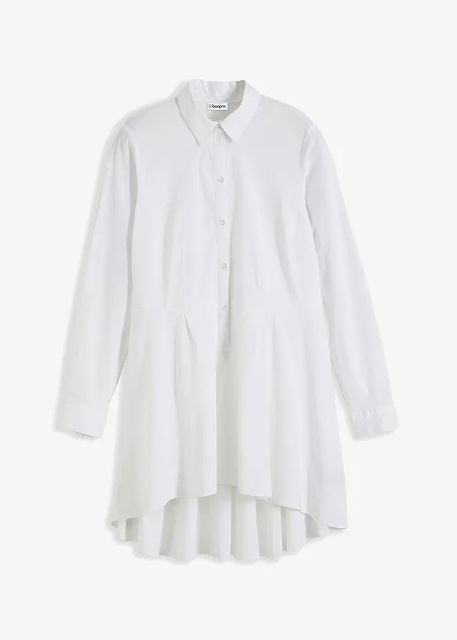 Cămașă lungă cu volan