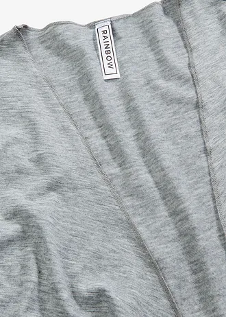 Gilet fluide en viscose mélangée • gris clair chiné • Boutique bonprix