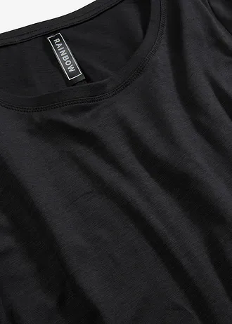 Longsleeve van puur katoen • zwart • bonprix online shop