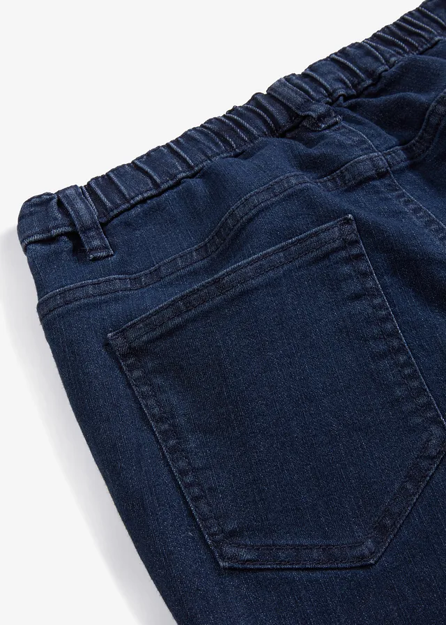 Skinny jegging mid waist met comfortband • donkerblauw denim • product-page.page-title-suffix