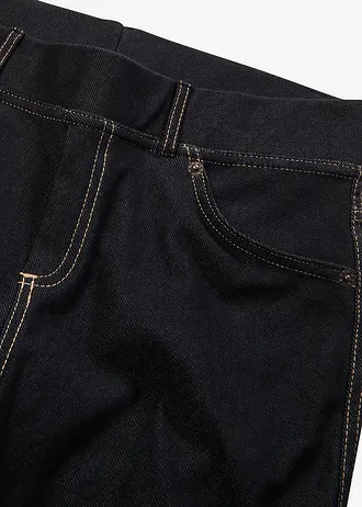 Legginsy o wyglądzie dżinsów • czarny kamienny • sklep bonprix