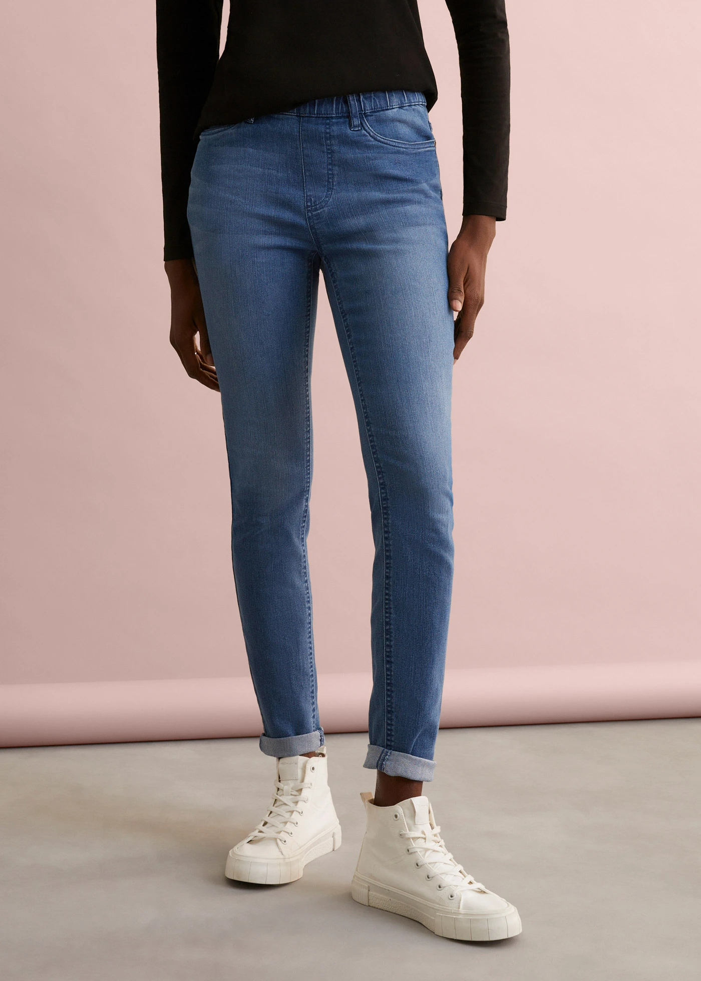 Jegíny, Mid Waist • modrá used • bonprix obchod