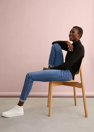 Jegging mid waist, Kleur: blue stone used