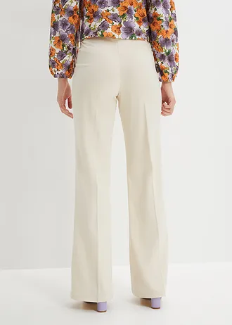 Pantalon de tailleur, jambe évasée • beige galet • Boutique bonprix