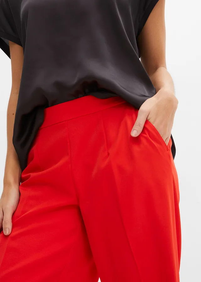 Marlene Dietrich broek, loose fit • aardbeirood • product-page.page-title-suffix