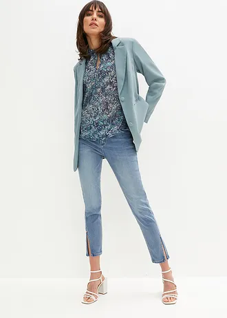 Tuniek met strikkoordjes • blauw • bonprix online shop