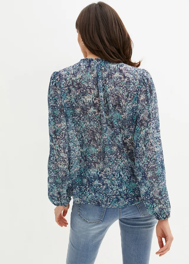 Gedessineerde tuniek, Kleur: blauw