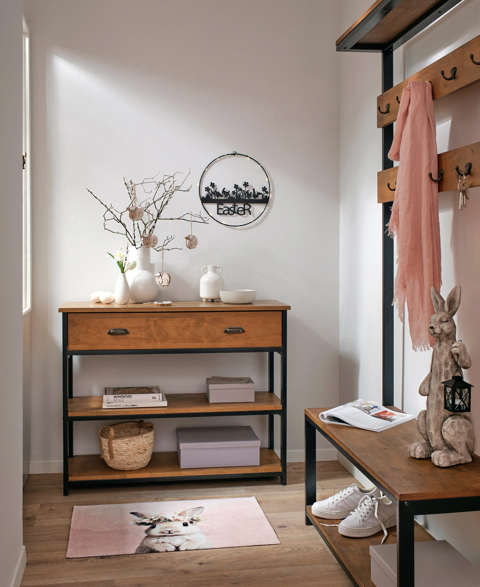 Deurmat met konijn • rosé • bonprix online shop