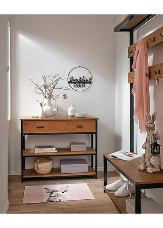 Preş intrare cu motiv iepuraș • roz pal • magazin bonprix