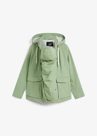 Geacă gravide „3în1” cu aplicaţie pentru bebe, culoare: verde/alb
