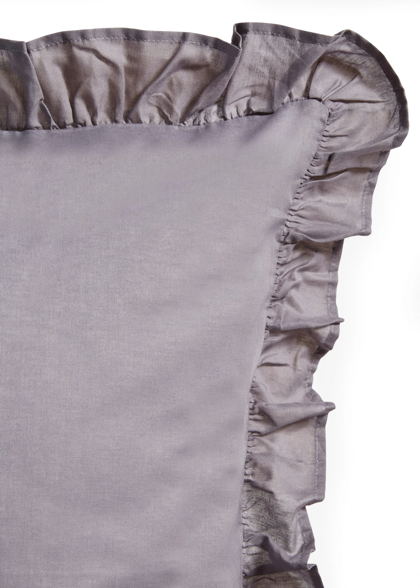 Dekbedovertrek linon met ruches • grijs • bonprix online shop